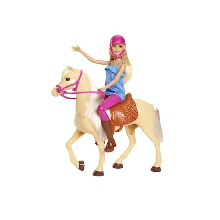 Barbie Barbie Doll and Horse Multicolored 3 pc FXH13